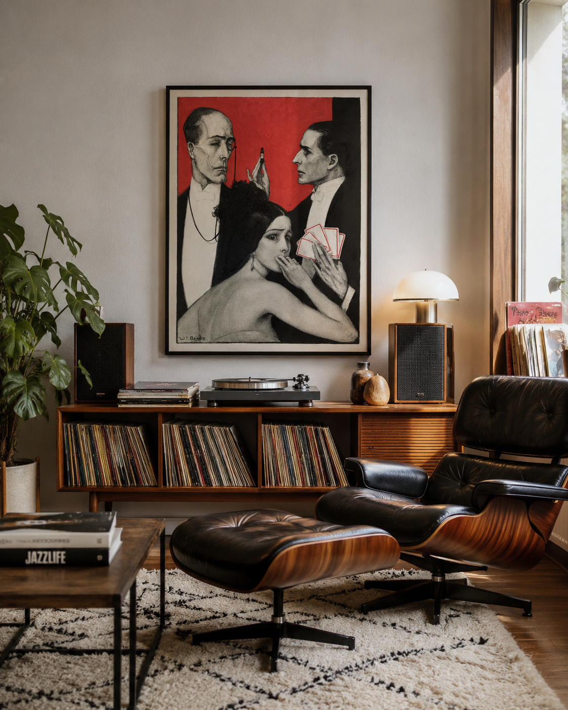 See jack painting in record room